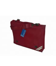 Book Bag with carry strap (Burgundy) with Logo 